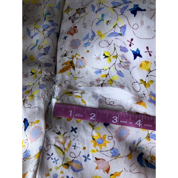 Cynthia Rowley Talia Dress Flutter Sleeve Maxi 12 DAMAGED - Picture 7 of 11